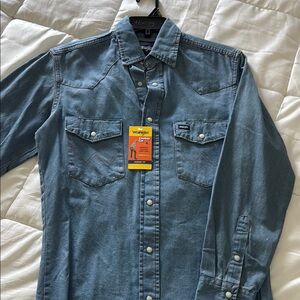 Wrangler Classic Blue Denim Shirt
